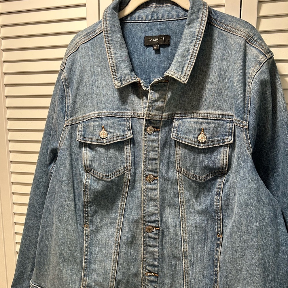 Talbots Plus size denim jacket